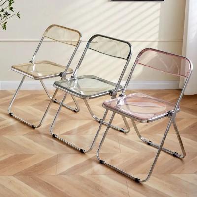 Chine Chaise en acrylique pliable transparente OEM ODM Chaises pliantes en acrylique transparentes à vendre