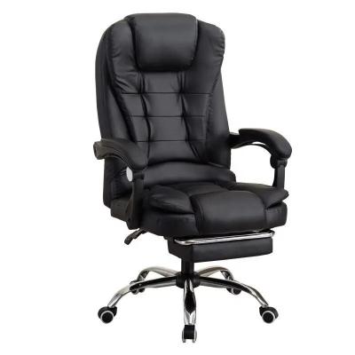 China High Back Leather Executive Swivel Chair Ergo Office Chair With Footrest for sale