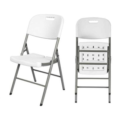 Chine Chaises pliantes en plastique HDPE en extérieur Chaises pliantes blanches en plastique sur mesure à vendre