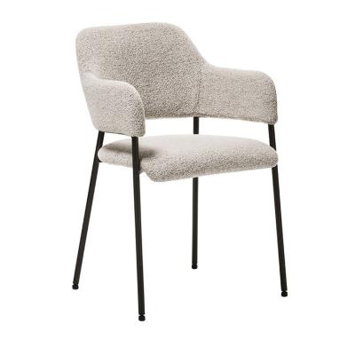 China Customized Color Metal Legs Velvet Dining Chair for Minimalist Nordic Leisure in Hotel for sale