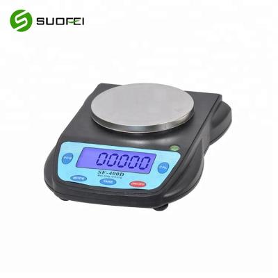 China Laboratory balance type for high precision 500g electronic laboratory balance type cloth weighing machine bench scale SF-400D for sale