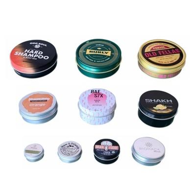 China Rose Gold Pink Matte Black Mint Shoe Polish Cosmetic Custom Printing Foil Packaging Tin For Hair Pomade Candle for sale