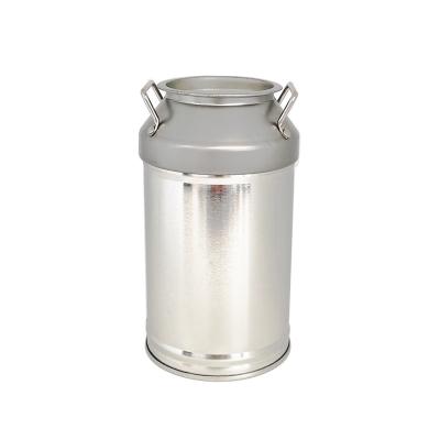 China Recycled Materials Food Grade Custom Design Metal Tin Can Box Milk Bottle Shape Storage Canister For Cookie Candy Sugar Packaging for sale