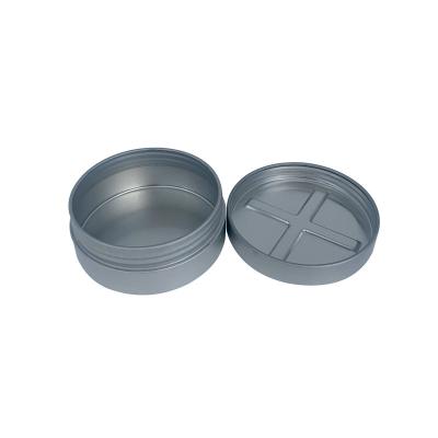 China Recycled Materials CR Round Screw Lid Metal Packaging Candy Airtight Kid Make Resistant Tin Box Chewing Gun Metal Box Child Resistant Cans for sale