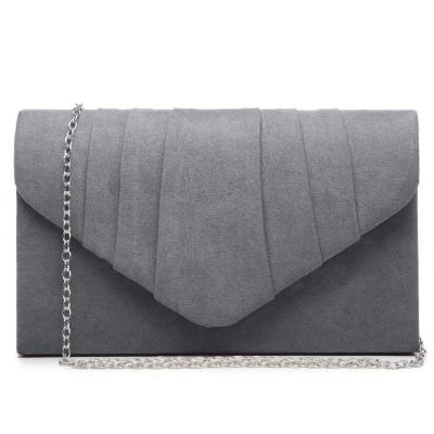 China Wholesale High Quality Velvet Pleated Envelope Clutch Purse Bridal Women Ladies Clutch Purse Evening Clutch Bag for sale