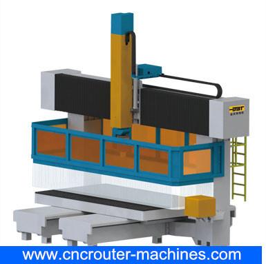 China Auto Tool Changer Intelligent 5 Axis CNC Router Machining Center for sale