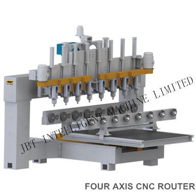 China High Precision Wood 4 Axis CNC Router Machine for Office Chair Handle for sale