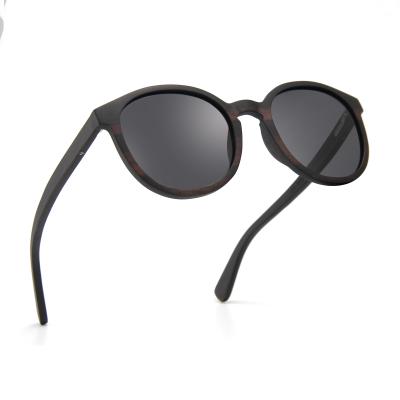 China Fashion Sunglasses Ready To Ship Private Label Polarized Round Circle Sunglasses Wooden Custom for sale