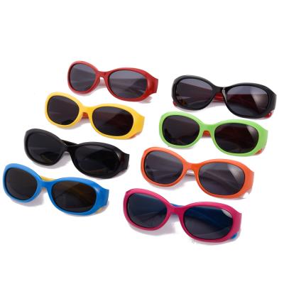 China Fashion Sunglasses Silica Gel New UV400 Fashion Children Sunglasses 2021 Kids Glass Sunglasses for sale