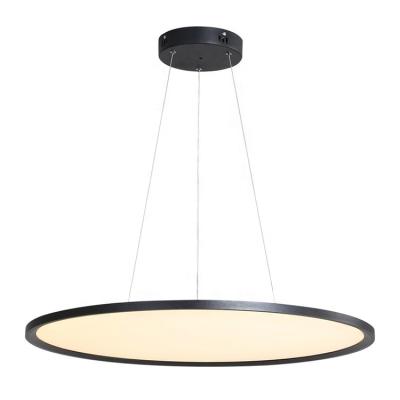 China Modern Living Room Bedroom Office White Ultrathin Led Pendant Light Round Hanging Light for sale