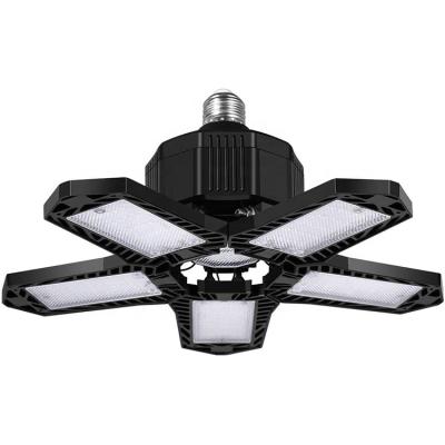 China Modern Hot Sale Garage Warp Led Garage Light Adjustable 5 Leaves Led Ceiling Light Garage for sale