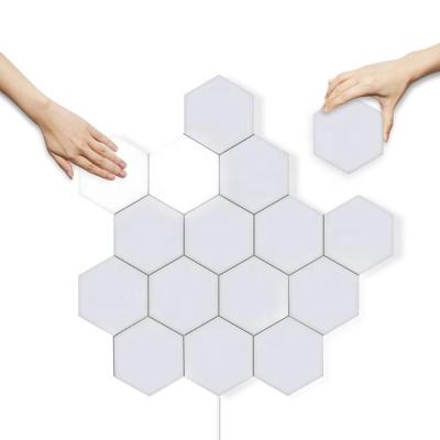 China Quantum Modern Hexagonal Light Lamp Touch Switch Decorative Honeycomb Wall Light For Home for sale