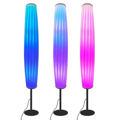 China Modern Corner Decoration Fabric RGB Shade Led Atmosphere Floor Lamp Standing Light For Living Room for sale