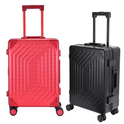 China 100%Aluminum Magnesium Alloy Aluminum Suitcase 20/24/28 Inch Suitcases Case Trolley Rolling Travel Luggage Cases 11E for sale