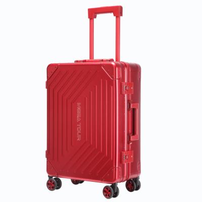 China Top Selling Aluminum Guaranteed Quality 100%Aluminum Suitcase 20 Inch Travel Luggage Carry On Case 11E for sale