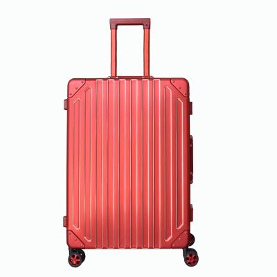 China Top Selling Aluminum One 20 Inch Travel Case Luggage Travel Built-in Aluminum Rolling Suitcase 11B for sale