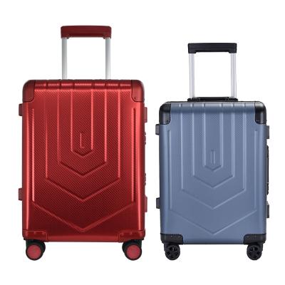 China Aluminum Trolley Shell Travel Bag Suitcase Hard Logo Print Luggage Sets Aluminum Customized by 31H for sale