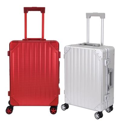 China 20/24/28 Inch Logo Luxury Aluminum Aluminum Luggage 11B Carry On Suitcase for sale