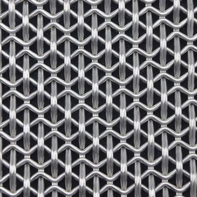 China Wholesale Curly Wire Mesh Woven Metal Building Plain Weave Grid for sale