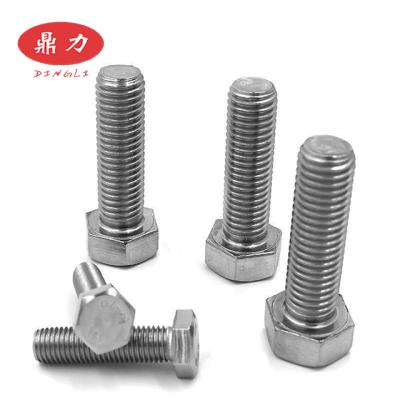 China Stainless Steel Grade 4.8/6.8/8.8 Full Thread Hex Head Bolt DIN933 for sale