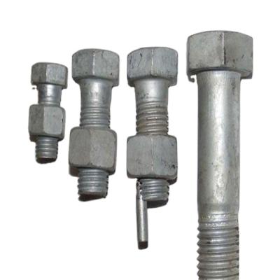 China Stainless Steel Class 4.8/6.8/8.8 Electric Power Tower Bolt With Nut for sale