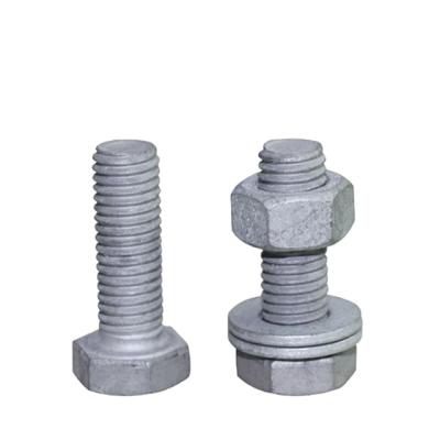 China Customized stainless steel manufacturer HDG Fstener din931/933 bolt with nut DIN934 for sale