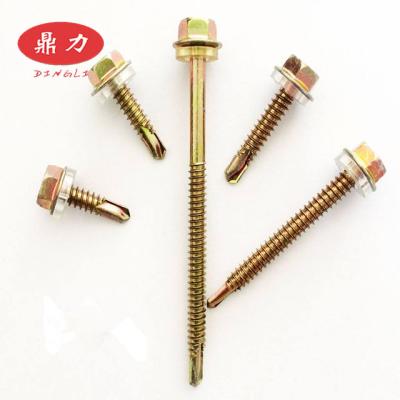 China Pan Hex Head Self Drilling Screw with Gasket Roofing Metal Screw for sale