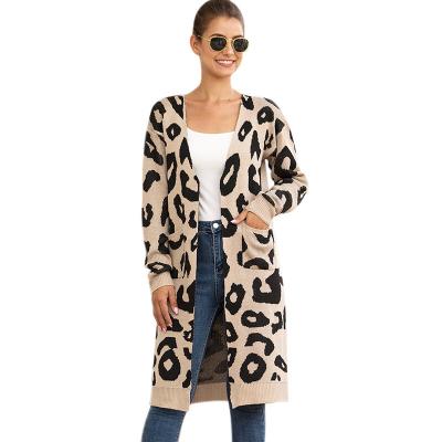 China 2022 hot sale Anti-wrinkle girl leopard women long cardigan for women for sale