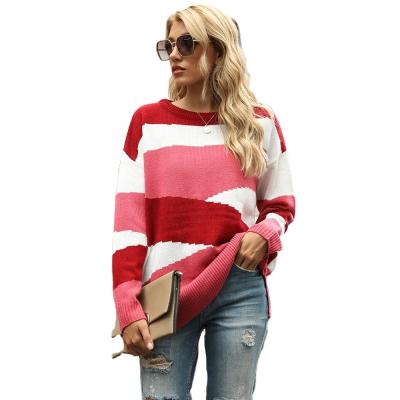 China 2022 Anti-wrinkle fashion ladies autumn fall winter knit pullover oversized sweaters for women for sale