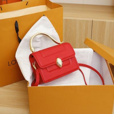 China 2022 Fashion Drop Shipping Simple Fashion Candy PU Purse Cross - Body Jelly Ladies Handbags Snake Handle Women Small Soft Shoulder Bag for sale