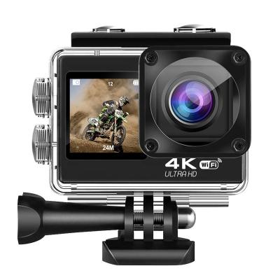 China Outdoor Waterproof Action Camera Anti-shake Customization 4K 60fps 20MP170D WIFI DV Processing Remote Control Cam for sale