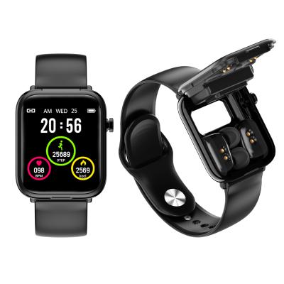 China IP67 Waterproof Top Quality 2 In 1 Genuine Smart Watch TWS X8 Earphones Smart Headphone IP67 Waterproof Earbuds 1.69inch Full Touch Screen Wristband for sale