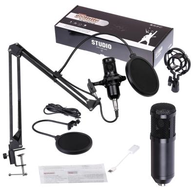 China Foldable USB Microphone Mic Condenser Microphone Pro Audio Studio Sound Recording Arm Stand Filter for sale