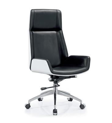 China Factory Good Quality Revolving Computer Chairs Modern Luxury Task PU Leather Chair High Swivel Office Back Chair for sale