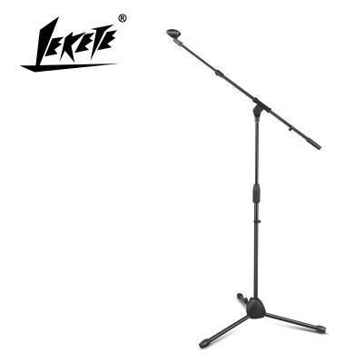 China Metal& LEKETE LKT-832 Professional Plastic Floor Stand Microphone Stand Tripod Microphone Stand Live Microphone Manufacturer for sale