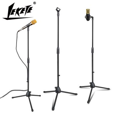 China LEKETE LKT-811 Professional Stage Microphone Tripod Microphone Stand Floor Standing Microphone Stand Manufacturer for sale