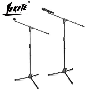 China LEKETE LKT-815 Professional Microphone Stand Stage Karaoke Tripod Microphone Stand Floor Standing Manufacturer for sale