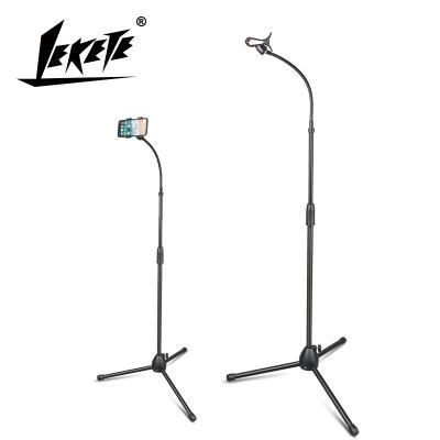 China LEKETE LKT-801 PORTABLE Wholesale in stock 360 Degree Rotating Floor Cell Phone Stand Live Holder for sale