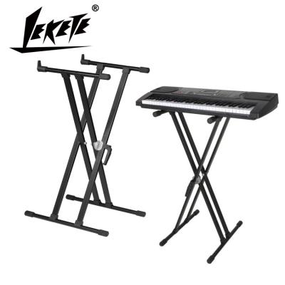 China Double 88 Guzheng Electronic Keyboard Universal Detachable 61-Key 88 Keyboard/61-Key Piano Piano Stand Universal Electronic X-Type Stand Guzheng LEKETE LKT-630A for sale