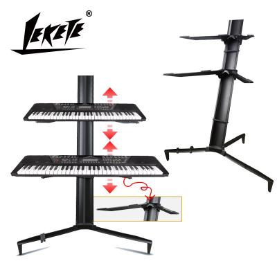 China 61-key 88 Key Electronic Keyboard Piano / Black Double Keyboard Stand Guzheng LEKETE LKT-08 China Manufacturer With Bag Music Stand Aluminum Alloy Fuselage for sale