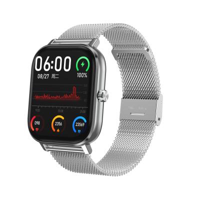 China Free Sample MP3 Playback 1.54 Inch LCD Screen Silicone Strap Smart Watch Wristband Smart Watch DT35 for sale