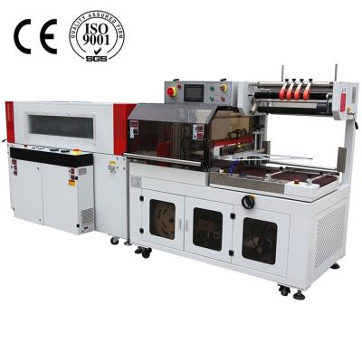 China Movable Side Food Plywood And Plastic Container Heat Shrink Wrapping Sealer Machine for sale