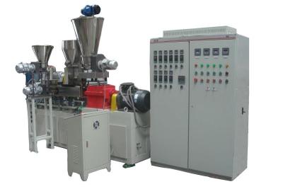 China Plastic Recycling Granulator Twin Screw Extruder / Color Masterbatch Making Machine for sale