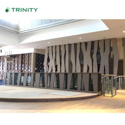 China Modern field installation customization mdf decorated 3d laminate interior wall cladding wood paneling for hotel project for sale