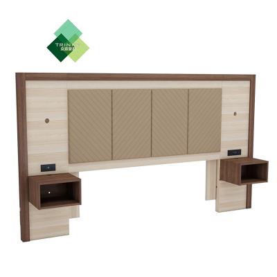 China Holiday Inn Modern Hotel Bed Queen Size Laminated Headboard For Hotel for sale