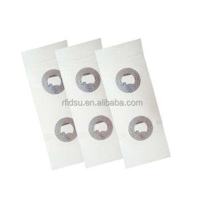 China Custom 30mm flat waterproof/raincoat clear nfc PET tag packaging for advertising/social media/URL for sale