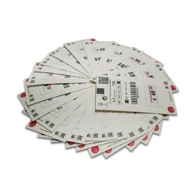 China Shenzhen Factory Long Range Passive UHF RFID Coated Paper Label For Clothing Garment Shoes Store for sale