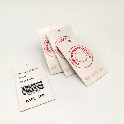 China Custom cheap price size long term price tag UHF rfid tag coated smart paper fabric with dynamic QR codes for sale