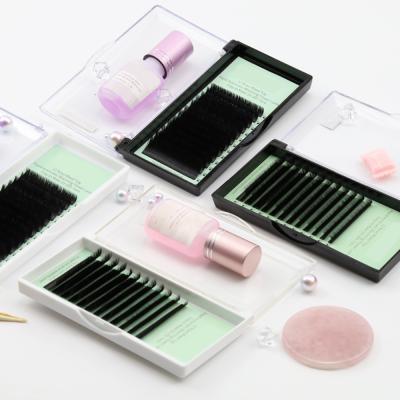 China Super Flexible Fan Eyelash Wholesale Easy Custom Packing Individual Lashes Extension for sale