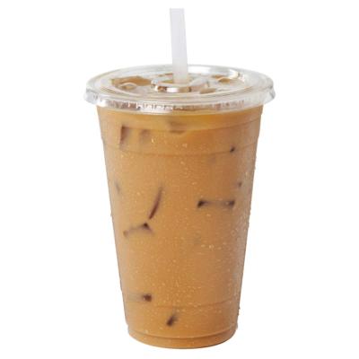 China Catering 20 oz with Flat Lid and Straw for Cold Drinks Iced Coffee Tea Smoothie Boba | Large Size PLA Mugs for sale